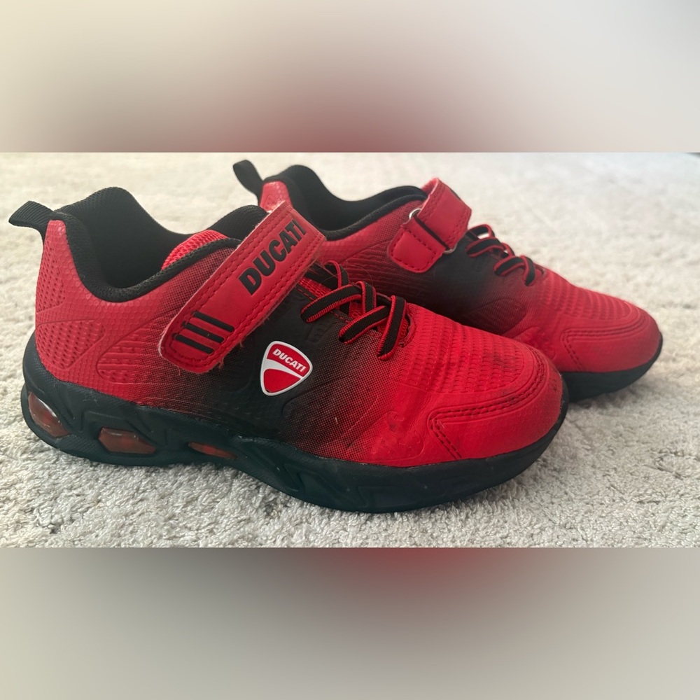 Kids Red Ducati Sneakers